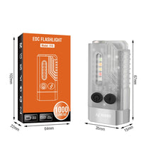 Load image into Gallery viewer, Small Powerful EDC Flashlight with Red UV Blue Light -Super Bright 1000LM