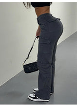 Load image into Gallery viewer, Adjustable Straight Fit Cargo Pants