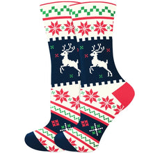 Load image into Gallery viewer, 2023 Women's Christmas Socks Fun Xmas Santa Claus Tree Snowflake