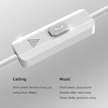 Load image into Gallery viewer, Wired Headphones With Mic, HiFi Subwoofer Noise Cancelling Wired Earphones for Game Sports