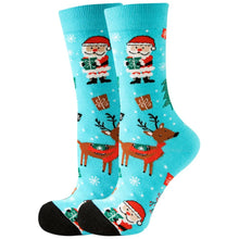 Load image into Gallery viewer, 2023 Women's Christmas Socks Fun Xmas Santa Claus Tree Snowflake
