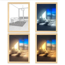 Load image into Gallery viewer, MODERN BEDSIDE PAINT LIGHTING WALL ART
