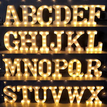 Load image into Gallery viewer, Alphabet Letter LED Lights Luminous Number Lamp Decor Battery Night Light for home Wedding Birthday Christmas party Decoration 2024