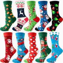 Load image into Gallery viewer, 2023 Women's Christmas Socks Fun Xmas Santa Claus Tree Snowflake