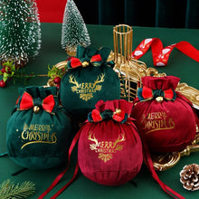 गैलरी व्यूवर में इमेज लोड करें, Santa Sacks Cloth Gift Bag Candy Handle Bag Christmas Tree Decorations