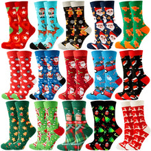 Load image into Gallery viewer, 2023 Women's Christmas Socks Fun Xmas Santa Claus Tree Snowflake