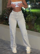 Load image into Gallery viewer, Adjustable Straight Fit Cargo Pants