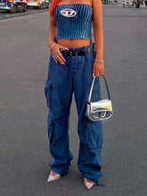 Load image into Gallery viewer, Adjustable Straight Fit Cargo Pants