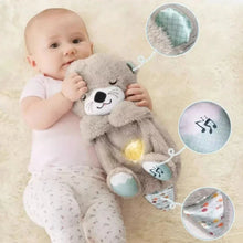 Load image into Gallery viewer, Baby Breath Baby Bear Soothes Otter Plush Toy Doll Toy Child Soothing Music Sleep Companion Sound And Light Doll Toy Gifts
