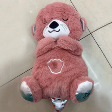 Load image into Gallery viewer, Baby Plush Doll Breathing Bear Newborn Soothing Sleep Playmate Otter Toy Kids Music Sleeping Companion Sound Light Doll Toy Gift