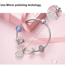 Load image into Gallery viewer, Personalized Custom Photo 925 Sterling Silver Round Charms Beads Fit Bracelet Necklace Pendant Original DIY Jewelry