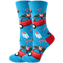 Load image into Gallery viewer, 2023 Women's Christmas Socks Fun Xmas Santa Claus Tree Snowflake