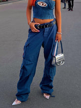 Load image into Gallery viewer, Adjustable Straight Fit Cargo Pants