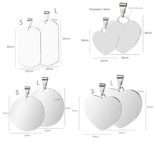 Load image into Gallery viewer, Custom Photo Necklace for Women Heart Stainless Steel Pendant Personalized Engraved Picture Photos Name Lovers Christmas Gifts