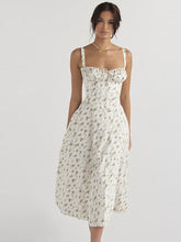 Load image into Gallery viewer, Elegant Solid Suspenders Dress Women Fashion Slim Lace Up Sleeveless Dresses 2023 New Summer Chic Female Club Party Vestidos