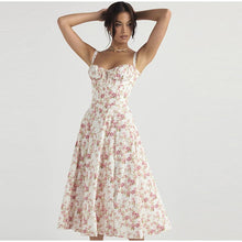 Load image into Gallery viewer, Elegant Solid Suspenders Dress Women Fashion Slim Lace Up Sleeveless Dresses 2023 New Summer Chic Female Club Party Vestidos