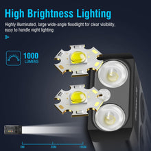 Load image into Gallery viewer, Small Powerful EDC Flashlight with Red UV Blue Light -Super Bright 1000LM