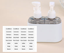 Load image into Gallery viewer, Mini Shampoo Dispenser Portable Travel Bottle Set