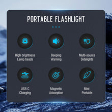 Load image into Gallery viewer, Small Powerful EDC Flashlight with Red UV Blue Light -Super Bright 1000LM