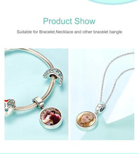 Load image into Gallery viewer, Personalized Custom Photo 925 Sterling Silver Round Charms Beads Fit Bracelet Necklace Pendant Original DIY Jewelry