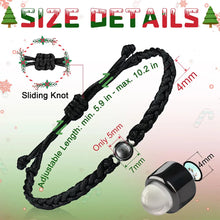 Load image into Gallery viewer, Custom Photo Bracelet with Photo Projection Hand Woven Personalized Photo Projection Bracelet Memory Bracelet Photo Wholesale