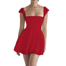 Load image into Gallery viewer, BLACK A-LINE MINI DRESS
