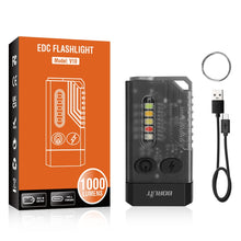 Load image into Gallery viewer, Small Powerful EDC Flashlight with Red UV Blue Light -Super Bright 1000LM