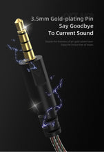 Load image into Gallery viewer, Wired Headphones With Mic, HiFi Subwoofer Noise Cancelling Wired Earphones for Game Sports