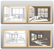 Load image into Gallery viewer, MODERN BEDSIDE PAINT LIGHTING WALL ART