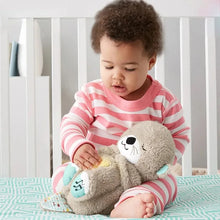 Load image into Gallery viewer, Breathing Bear Baby Soothing Otter Plush Doll Toy Baby Kids Soothing Music Baby Sleeping Companion Sound and Light Doll Toy Gift