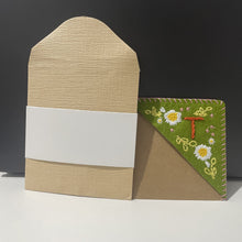 Load image into Gallery viewer, Personalized hand embroidered corner bookmar
