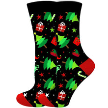 Load image into Gallery viewer, 2023 Women's Christmas Socks Fun Xmas Santa Claus Tree Snowflake