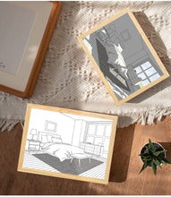 Load image into Gallery viewer, MODERN BEDSIDE PAINT LIGHTING WALL ART