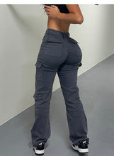 Load image into Gallery viewer, Adjustable Straight Fit Cargo Pants