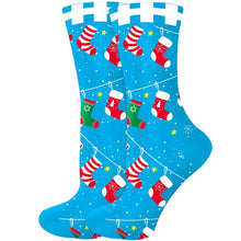 Load image into Gallery viewer, 2023 Women's Christmas Socks Fun Xmas Santa Claus Tree Snowflake