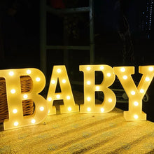 Load image into Gallery viewer, Alphabet Letter LED Lights Luminous Number Lamp Decor Battery Night Light for home Wedding Birthday Christmas party Decoration 2024