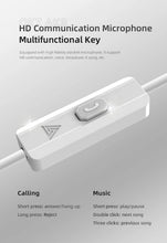 Load image into Gallery viewer, Wired Headphones With Mic, HiFi Subwoofer Noise Cancelling Wired Earphones for Game Sports
