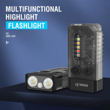 Load image into Gallery viewer, Small Powerful EDC Flashlight with Red UV Blue Light -Super Bright 1000LM