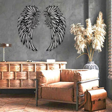 गैलरी व्यूवर में इमेज लोड करें, 1 PAIR ANGEL WINGS METAL WALL ART WITH LED LIGHTS