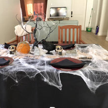 Load image into Gallery viewer, Halloween Decorations Artificial Spider Web Stretchy Cobweb Scary Party Halloween Decoration