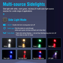 Load image into Gallery viewer, Small Powerful EDC Flashlight with Red UV Blue Light -Super Bright 1000LM