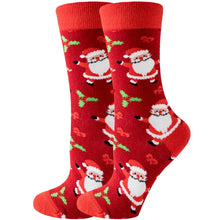 Load image into Gallery viewer, 2023 Women's Christmas Socks Fun Xmas Santa Claus Tree Snowflake
