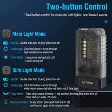 Load image into Gallery viewer, Small Powerful EDC Flashlight with Red UV Blue Light -Super Bright 1000LM