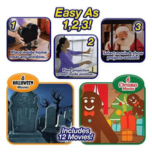 गैलरी व्यूवर में इमेज लोड करें, Halloween Christmas Projector Garden Decoration Lighting Wonderland Horror Movie and Tripod Light Show Window Built-in 12 Movies