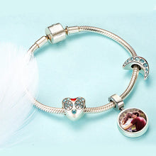 Load image into Gallery viewer, Personalized Custom Photo 925 Sterling Silver Round Charms Beads Fit Bracelet Necklace Pendant Original DIY Jewelry