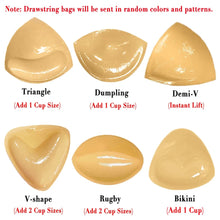 Load image into Gallery viewer, Double Both Sided Sticky Push Up Bra Inserts Reusable Adhesive Ultra Breast Lift Padding Insert Cup Enhancer Pads