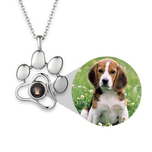 गैलरी व्यूवर में इमेज लोड करें, Customized Pet Photo Projection Necklace Dog Cat