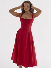 Load image into Gallery viewer, CARMEN PRINT BUSTIER SUNDRESS