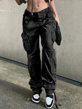 Load image into Gallery viewer, Adjustable Straight Fit Cargo Pants