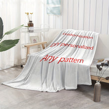Load image into Gallery viewer, Personalized Special Pattern Flannel Blanket, Soft and Warm Memorable Moments Keepsake Blanket, Great Holiday Gift for Friends, Family And Lovers, Used for Nap, Camping, Travel and Car
